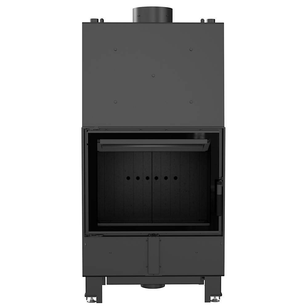 Water heating fireplace KRATKI LUCY 16 kW Ø 200 black thermotec lining