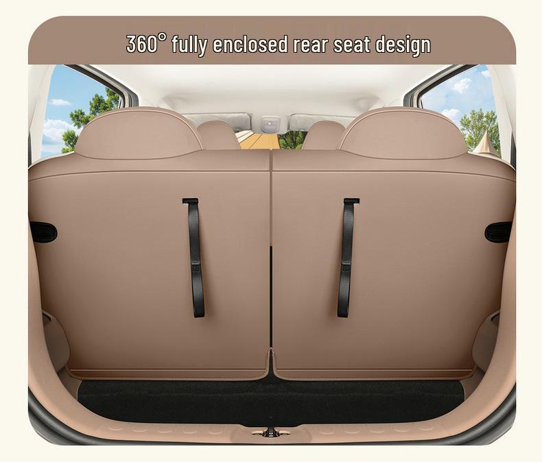 Leather Car Seat Covers for Wuling Bingo Pro - Universal, All-Season, Full Coverage Seat Cushions