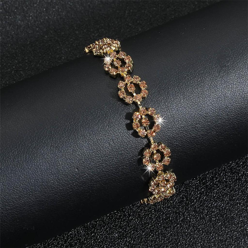 European & American Retro High-End Rhinestone Anklet for Women: Non-Fading, Niche Design, Light Luxury Foot Jewelry