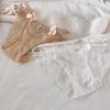 Bow French Style Briefs Transparent Lace Mesh Briefs Thin Strap Women Underwear  Girl