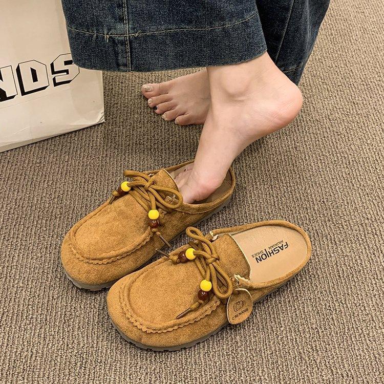 Retro bag head Birkenstocks spring new thick-soled Birkenstocks heightening casual slippers