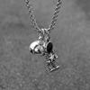 2Pcs Lovers Matching Friendship Spaceman Astronaut Pendant Magnetic Distance Couple Necklace Jewelry Anniversary Gift