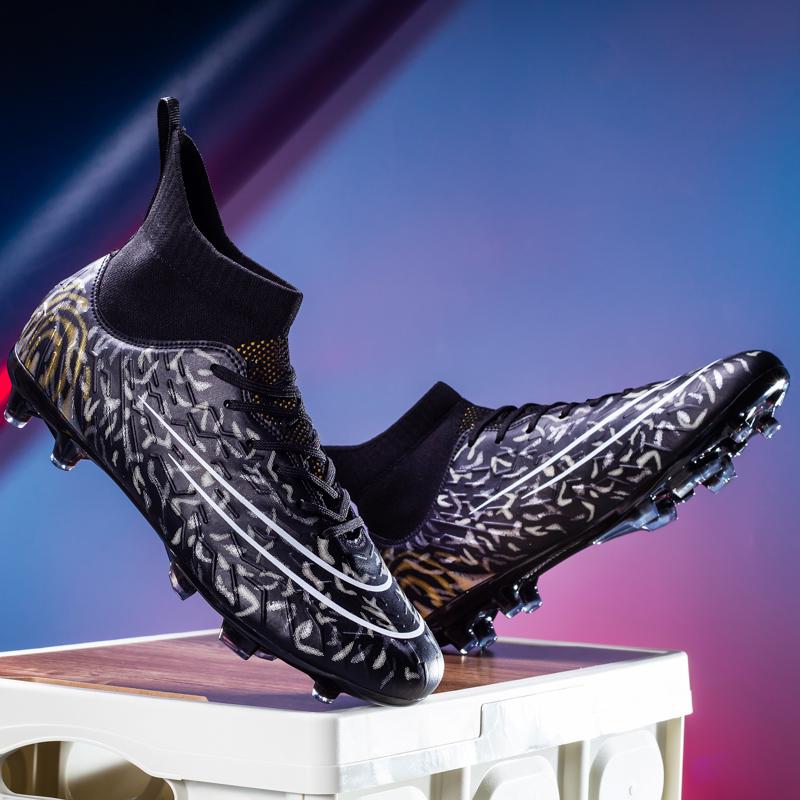 

2024 Мужские футбольные бутсы большого размера Сверхлегкие футбольные бутсы для мальчиков Кроссовки Нескользящие футбольные бутсы AG/TF Ботильоны унисекс 45