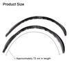2Pcs Car Car SUV Off-road Fender Flare Wheel Wide Arch Protector Stripe Lip Body Kit Auto Exterior for Car Black Rubber