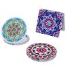 1 Set DIY Diamond Painting Mirror Exquisite Elegant Bright Colored Foldable Mini Makeup