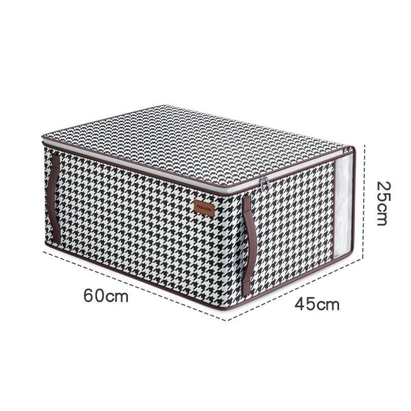 Quilt Bag Visible Window Household Supplies Easy Access Reinforced Handle Quilt Organizer Convenient Organizing Non-woven Fabric