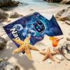 Custom Name Personalized Cosmic Bot Crew Print Beach Towel, for Trip Camping Beach Party Home Decor, Birthday Gift for Family & Friends