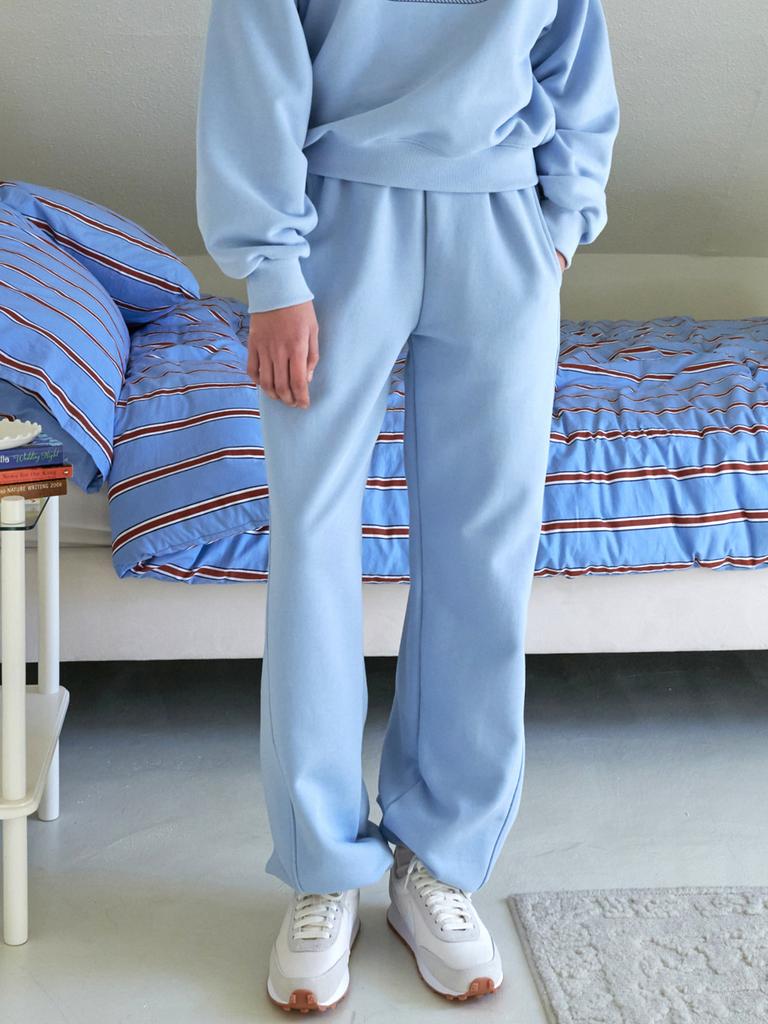 LOSSYROW Lossy Wide String Sweat Pants Sky Blue