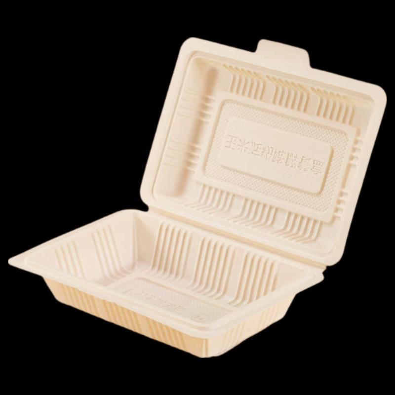 Eco-Friendly Corn Starch Biodegradable 4-Compartment Takeaway Box