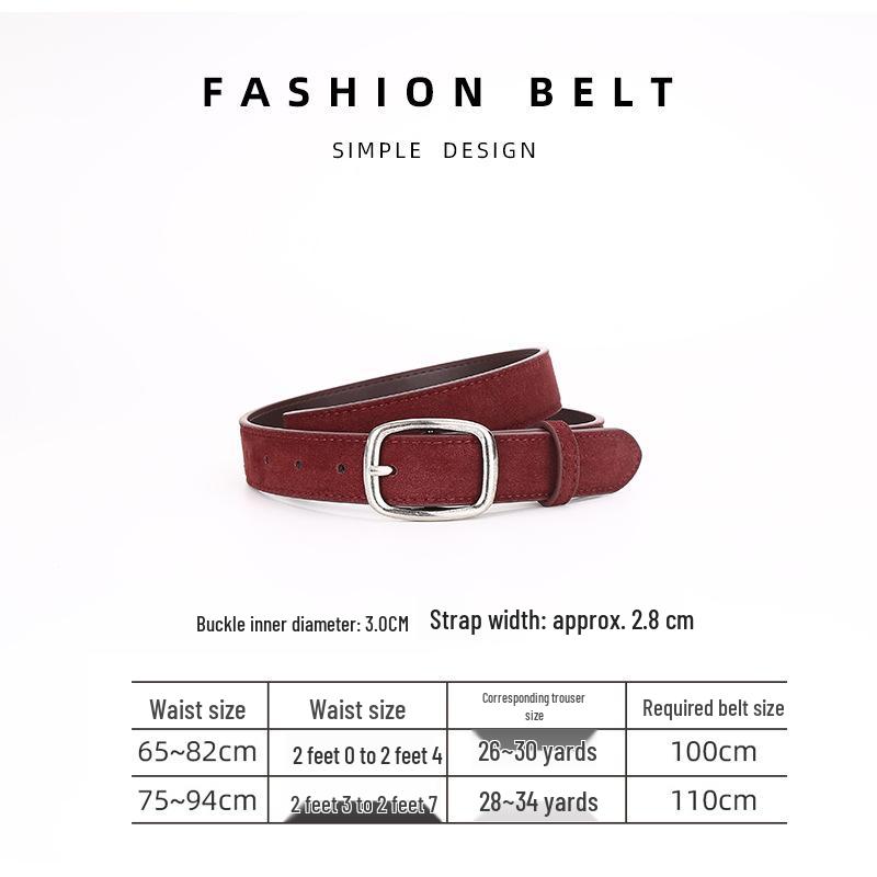 Women's Versatile Genuine Leather Belt - European & American Style for Summer Skirts
