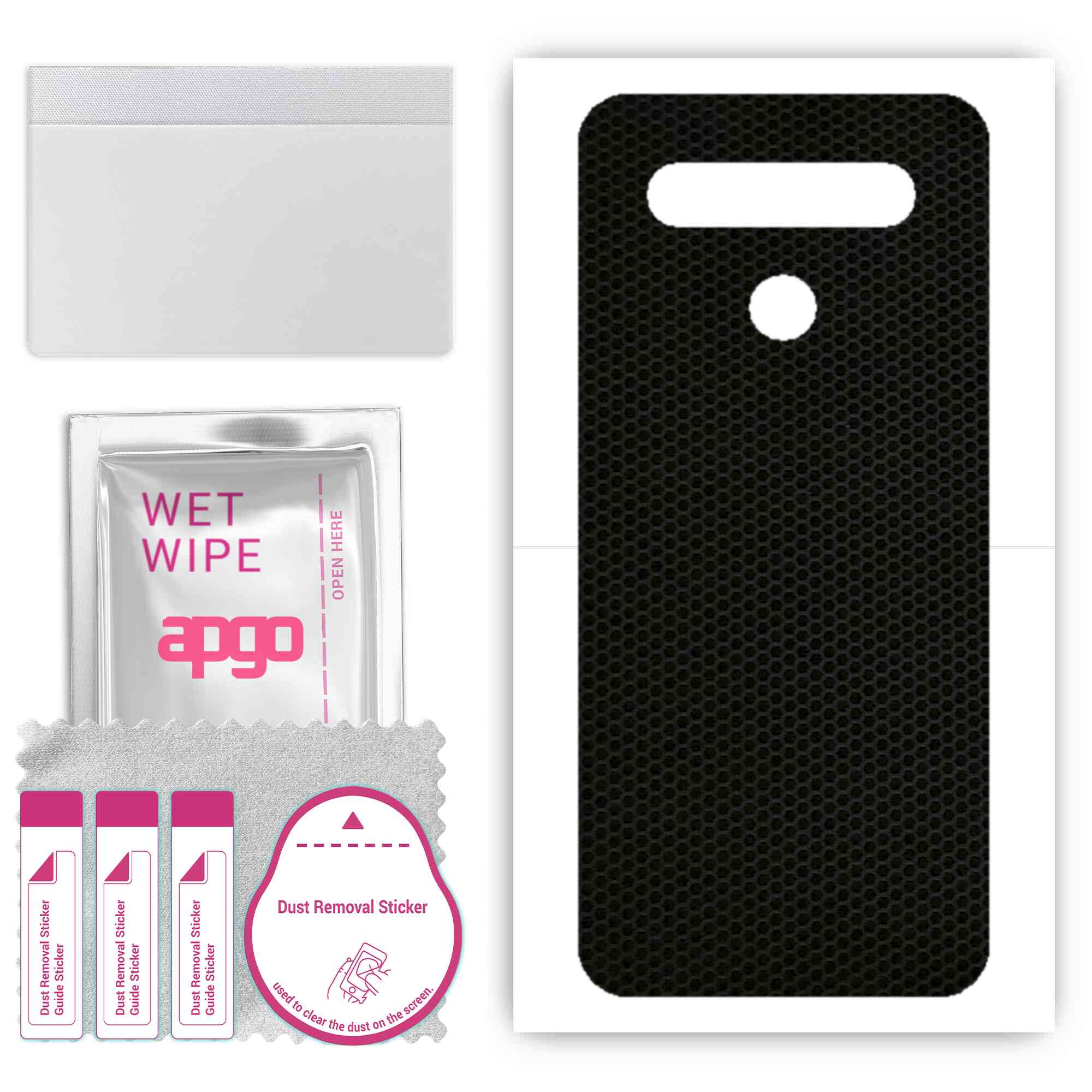 

apgo Protective Skin Sticker for the back compatible with LG K41S, Wrap Film, Foil, Vinyl - Pattern Matrix