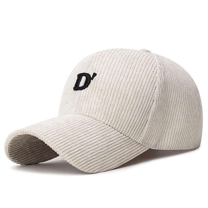 ZHENYUEQI Corduroy Embroidered D-Letter Baseball Cap
