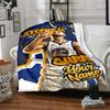 Curry Action Poster Customize Text Blanket Cozy Personalized Blanket Soft & Cozy Suitable for Picnics Nap Chair Sofa for All Occasions