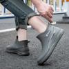 Men's short rain shoes non-slip trend student water shoes thermal rubber shoes kitchen fishing short rain boots women's