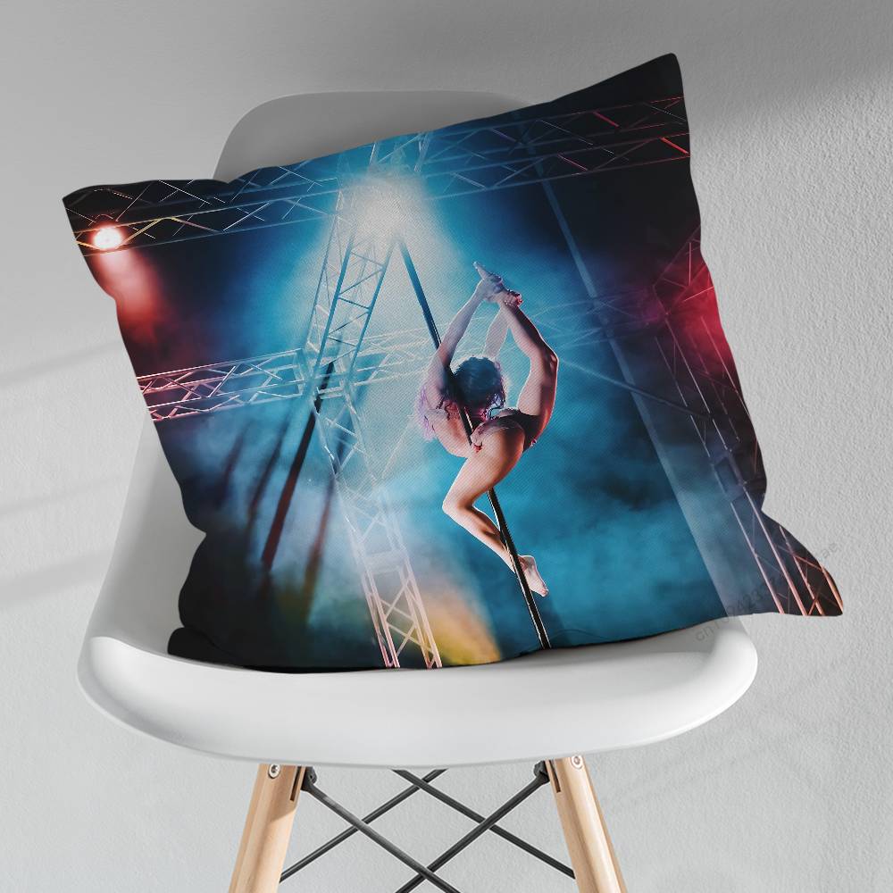 Dance Art Pole Dancer Pillow Case For 30x30cm45x45cm55x55cm For Home Bedroom Decoration And Protector