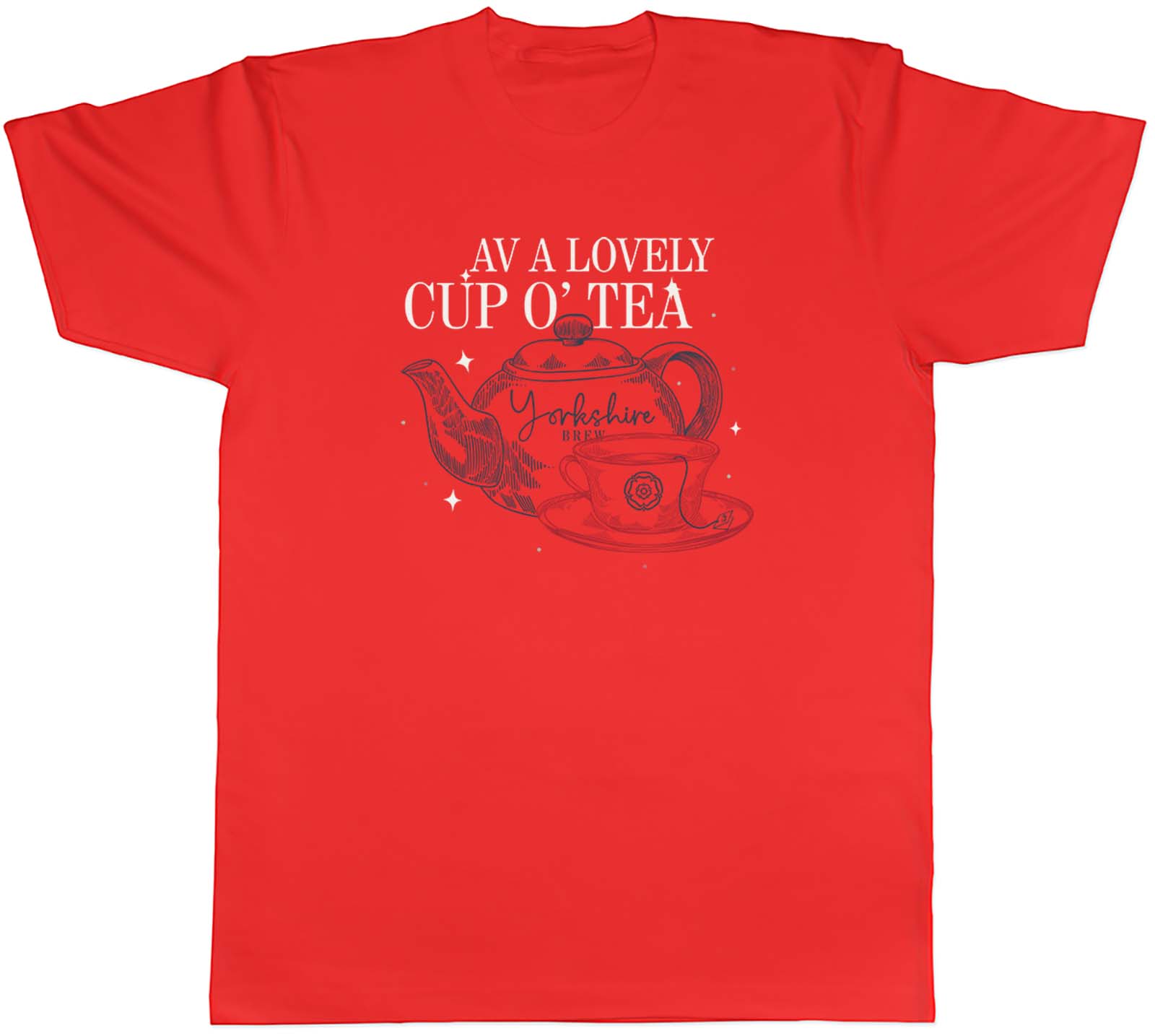 Yorkshire Day Unisexs TShirt Lovely Cup O Tea Funny Unisex Tee Gift S