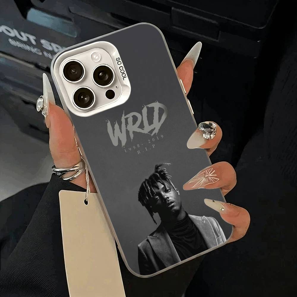 

Rapper -999 J-Juice W-WRLD Phone Case For iPhone 17,16,15,14,13,12,11 Plus,Pro Max,XS,white silver phone case iPhone17