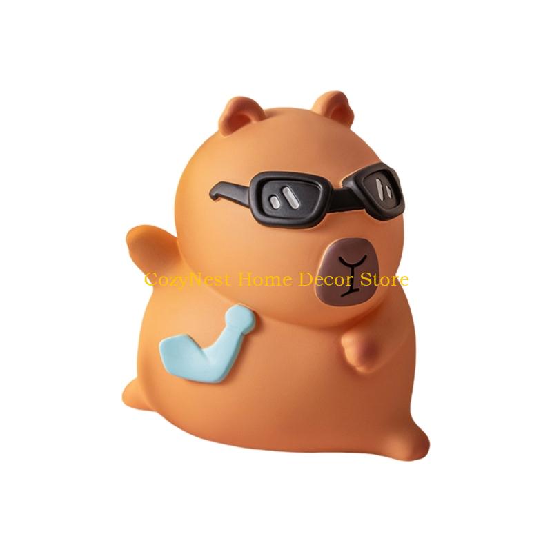 

92MF Lovely Capibara Money Banks Shatterproofs Animal Shaped Piggy Banks,First Coin Banks Christmas Birthday Gift Home Decors