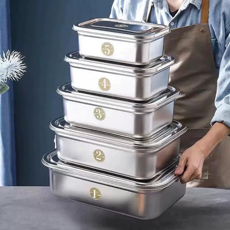 Mingjiang Chubang 304 Stainless Steel Rectangular Food Storage Container
