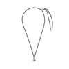 Heart Petite & Black Cord Necklace