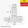 Stainless Steel 90° L-Shaped Right Angle Corner Bracket Connector