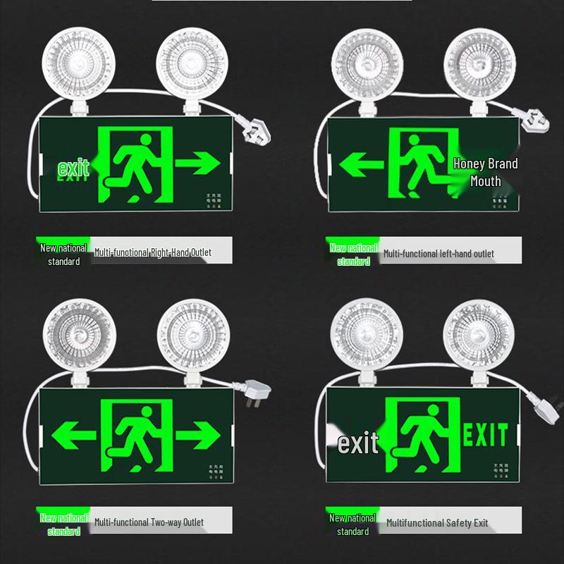 Mitaopai New Standard Rechargeable LED Emergency Exit Sign Light