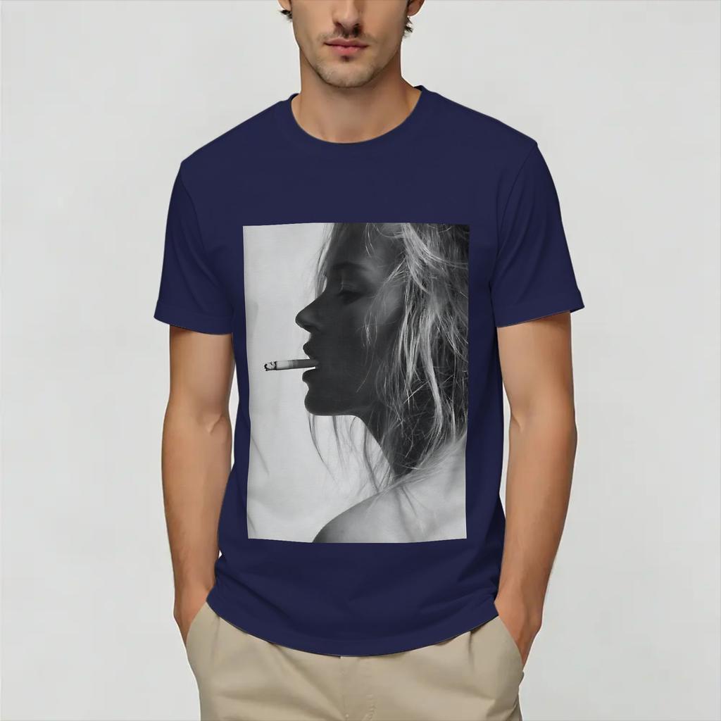 Kate Moss TShirt Summer Pure Cotton TShirts For Unisex Hipster Custom DIY Tshirt ShortSleeve Funny Tops