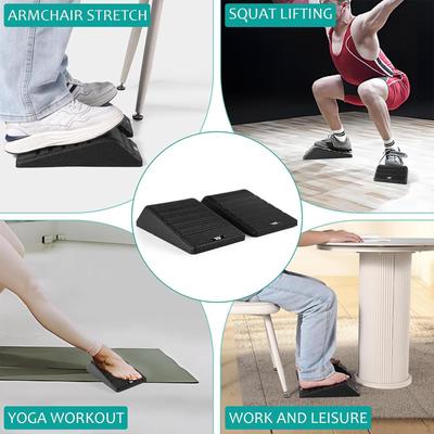 2 Pieces Squat Wedge Block Calf Stretcher Slant Board Professional Gym Versatile Leg Stretching Foot