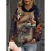Women's Autumn and Winter 3D Printed Hooded Fashion Versatile Trend Breathable Casual Hoodies & Sweatshirts (women’s)