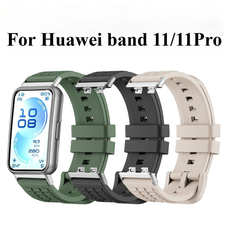 Original Wristbelt For Huawei Band 11 Pro Strap SmartWatch Accessories Replacement Sport Silicone Bracelet Correa Huawei Band 11