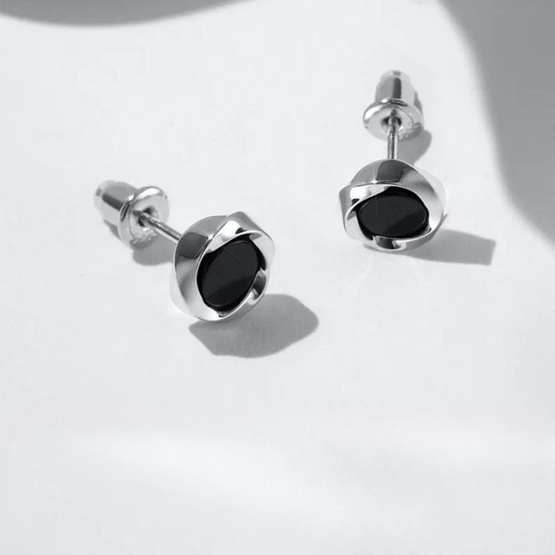 Drip Glue Stud Earrings, Fashionable and High-end, Unique Design, Versatile and Magnetic Ear Clips
