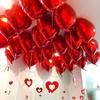 100/5PCS Red Heart Love Balloons Inflatable Aluminum Foil Balloon for Birthday Party Ornament Valentine's Day Wedding Party Gift