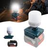 LED Work Lights with LED Bulb, 12W 1300lm Protable LED FloodLight for 18V Battery 6500K Cordless Flashlight for Outdoors