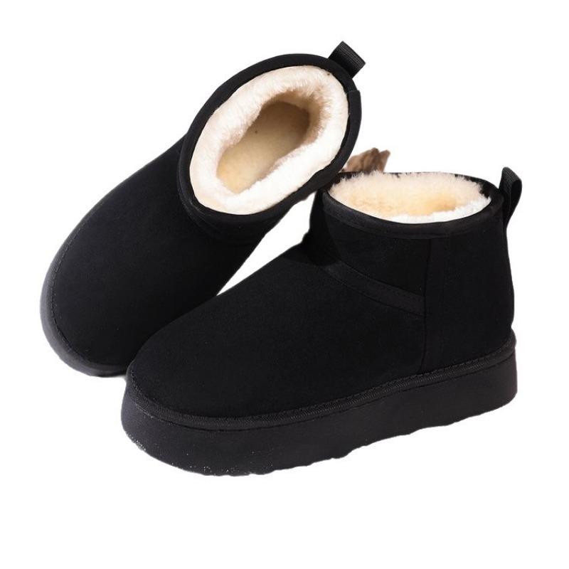 Winter new thick-soled velvet thickened snow boots women's large-size warm towel short boots cotton shoes
