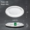 Melaminový oválný talíř na ryby imitující porcelán