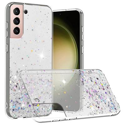 Oryginalne Brokatowe Silikonowe Przezroczyste Etui dla Samsunga Galaxy S24 S23 S22 S21 S20 Note 20 10 Ultra Plus FE S10 Lite S10 E Fundas