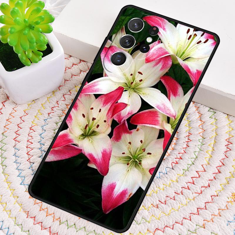 Colorful Flower Lily Phone Case for Samsung Galaxy note 10 pro S26 Ultra S23 S24 FE S25 S21 S22 PLUS shockproof Cove
