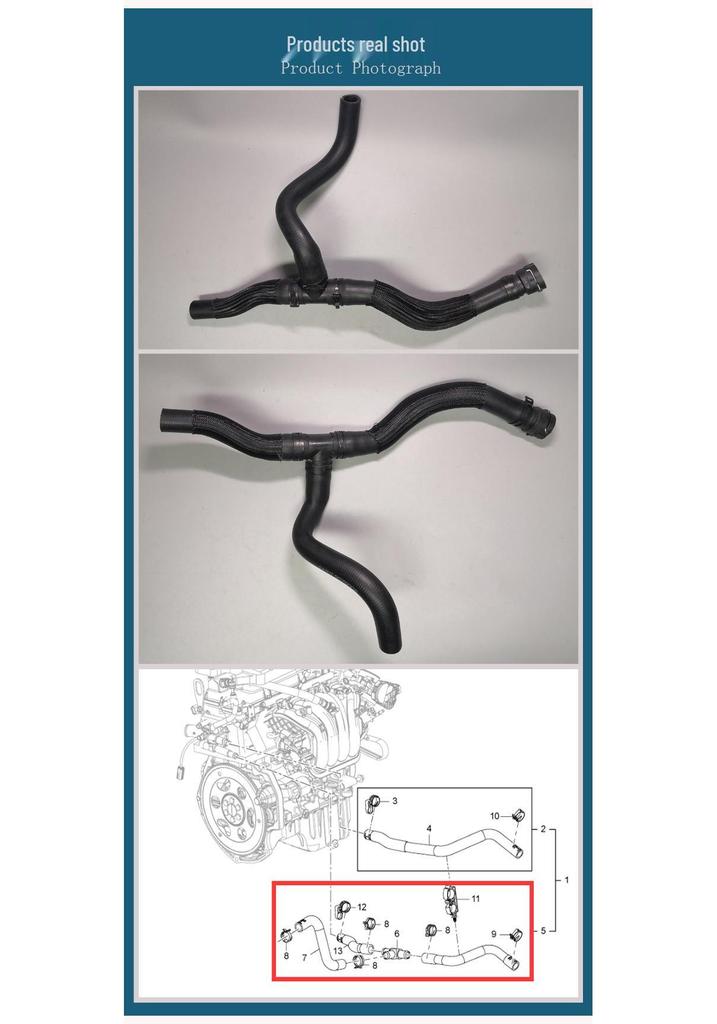 Chevrolet 11-16 Cruze/Excelle 1.6/1.8 Heater Outlet Soft Warm Air Hose