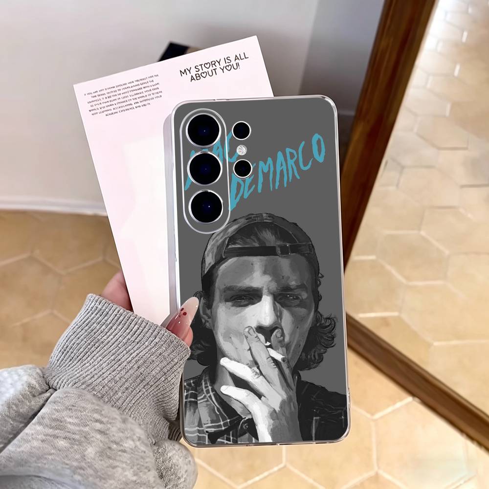 Mac D-DeMarco Singer Phone Case For Samsung S25,S24,S21,S22,S23,S30,Ultra,S20,Plus,Fe,Note,10,9,5G Transparent Cover