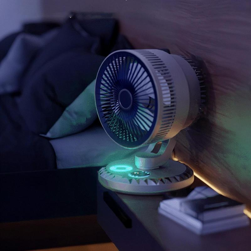 

Small Desk Fans Portable Electric Table Fan 90-Degree Tilt Head 3 Speed Settings Lightweight Cooler For Women Men чорний