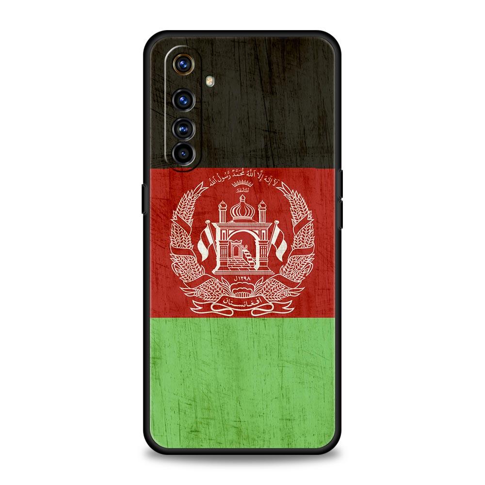 Afghan Afghanistan Flag For Realme 11 10 9 8 5G 7 6 GT2 Pro Plus C21 C11 C25 C35 Soft Cover For Realme GT Neo 2 3 3T Phone Case