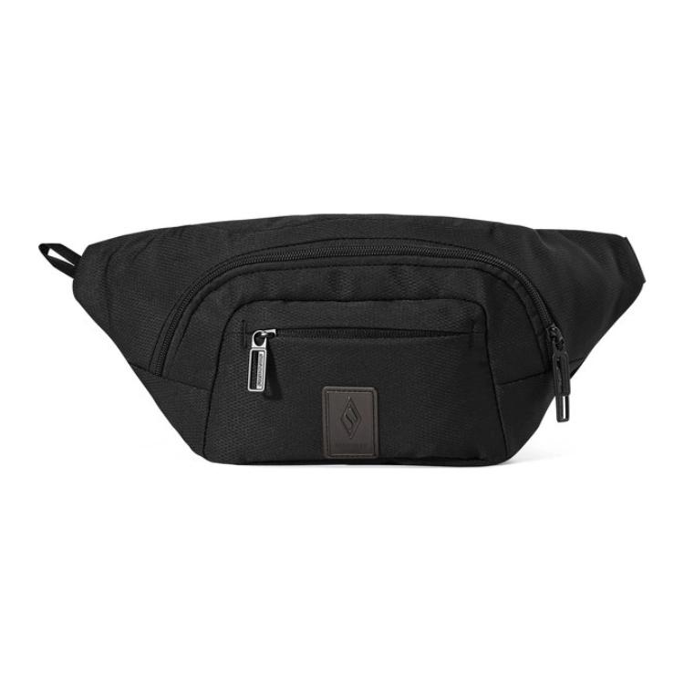 Skechers Multi-Functional Zipper Waist Bag Unisex Waist Bag Black L322U047-0018 Black