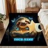 1PC Custom Name Sloth Adventure Theme Floor Mat Ideal for Living Room, Game Rooms, Office, Bedroom Floor Mat Playful Design