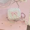 Embroidered Bow Headphone Box Cover TPU Protective Shell for Airpods 4/3/2/1/pro2/pro