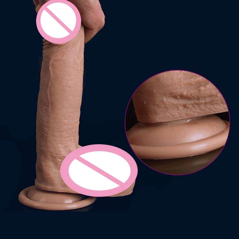 Realistischer Dildo mit Saugnapf, Penis, weiche Dildos, weibliche Masturbation, Sexshop, Silikon-Schwanz für Analdildio für Frauen, sexy Spielzeug