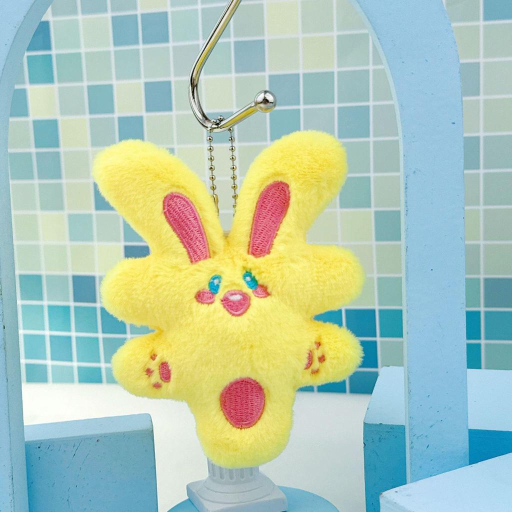 Charming Plush Rich Rabbit Keychain & Backpack Accessory