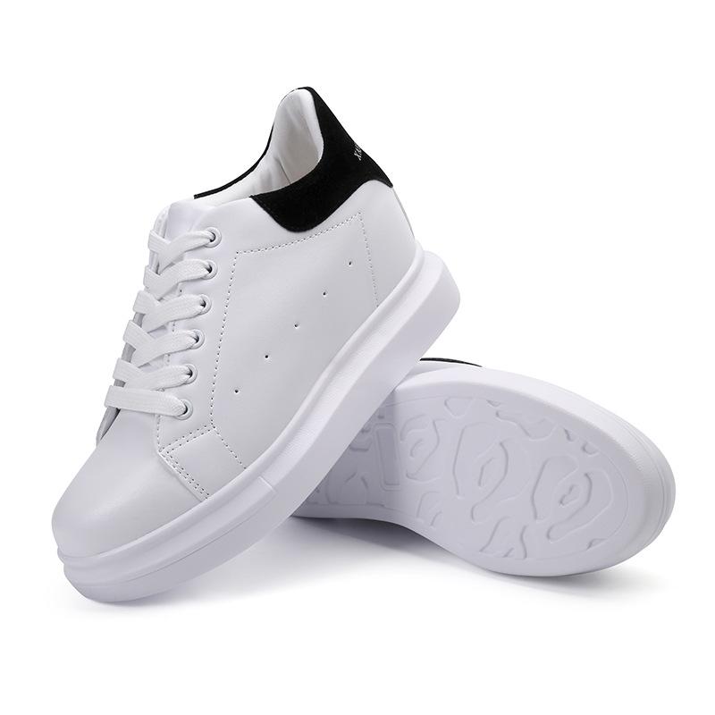 

2025 Women s New Trendy Shoes Korean Version Slim Inner Heightened Small White Shoes Versatile Four Seasons Shoes Korean Trendy Shoes 34