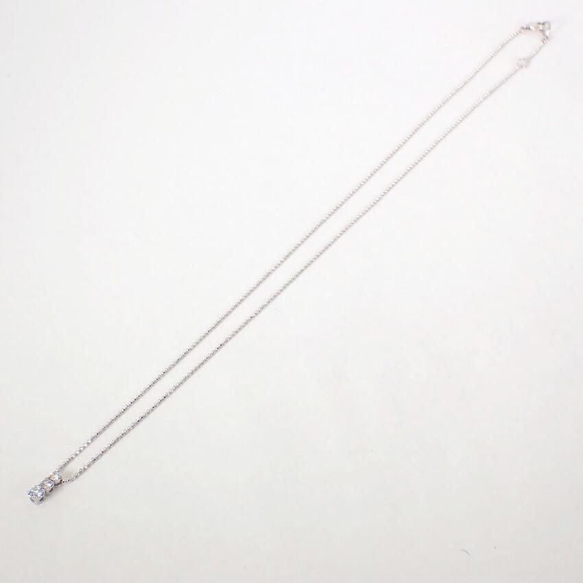 [Used] Ponte Vecchio/Ponte Vecchio K18WG Diamond Pendant/necklace/g480-22