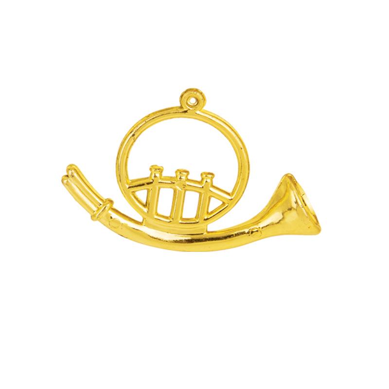 Christmas Musical Instrument Ornaments: Violin & French Horn Wreath Decorations