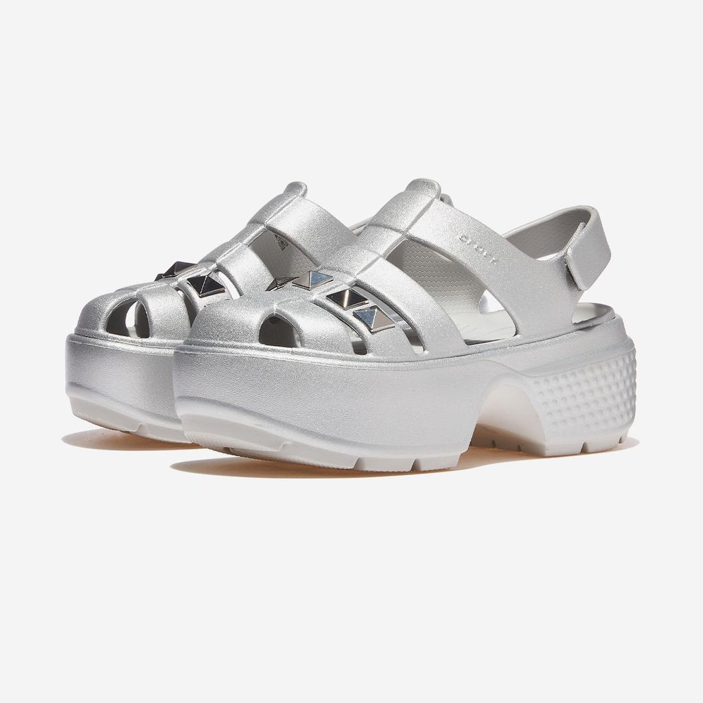 [Crocs] Stomp Stud Metallic Fisherman Sandal [CRS210409] [Shipped from Korea] 100% Authentic